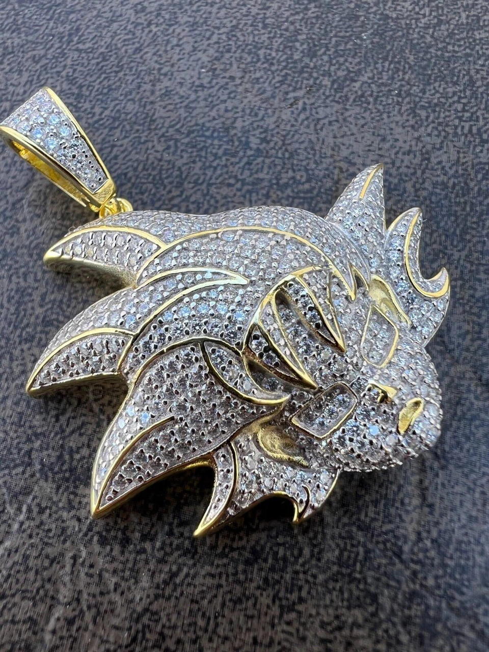 MOISSANITE Real Silver / Gold Iced Goku Saiyan Dragon Ball Z Pendant Necklace 15 MOISSANITE Real Silver / Gold Iced Goku Saiyan Dragon Ball Z Pendant Necklace - Image 13