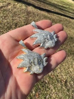 MOISSANITE Real Silver / Gold Iced Goku Saiyan Dragon Ball Z Pendant Necklace 31 MOISSANITE Real Silver / Gold Iced Goku Saiyan Dragon Ball Z Pendant Necklace -Harlem Bling Shop harlembling moissanite real silver gold iced goku saiyan dragon ball z pendant necklace 84320.1674149574
