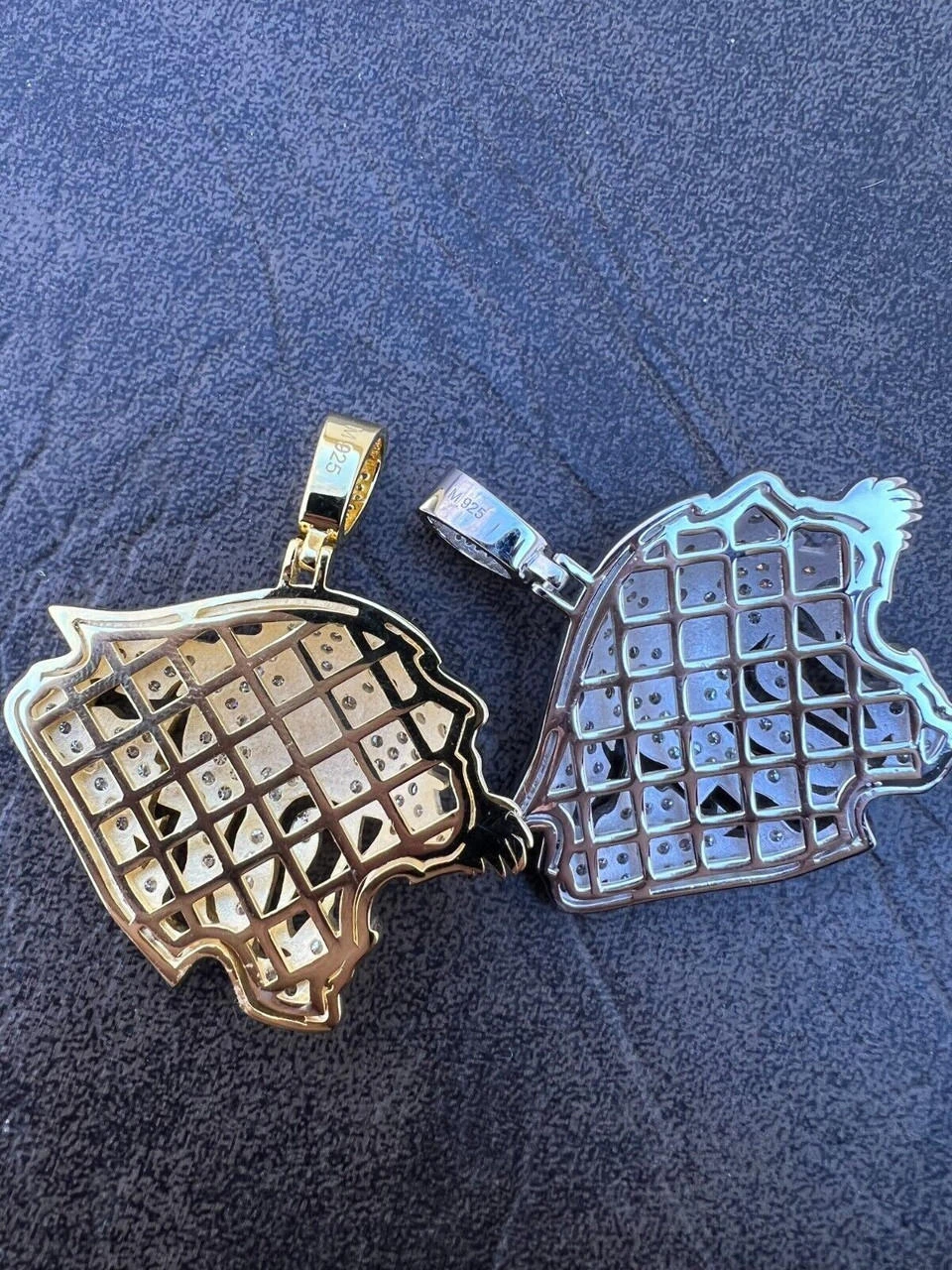 MOISSANITE Real Silver / Gold Panther Puma Cougar Necklace Pass Diamond Test 19 MOISSANITE Real Silver / Gold Panther Puma Cougar Necklace Pass Diamond Test - Image 17