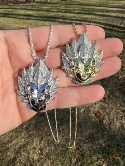 MOISSANITE Real Silver / Gold Plated Iced Goku Super Saiyan Dragon Ball Necklace 27 MOISSANITE Real Silver / Gold Plated Iced Goku Super Saiyan Dragon Ball Necklace -Harlem Bling Shop harlembling moissanite real silver gold plated iced goku super saiyan dragon ball necklace 47654.1674149367