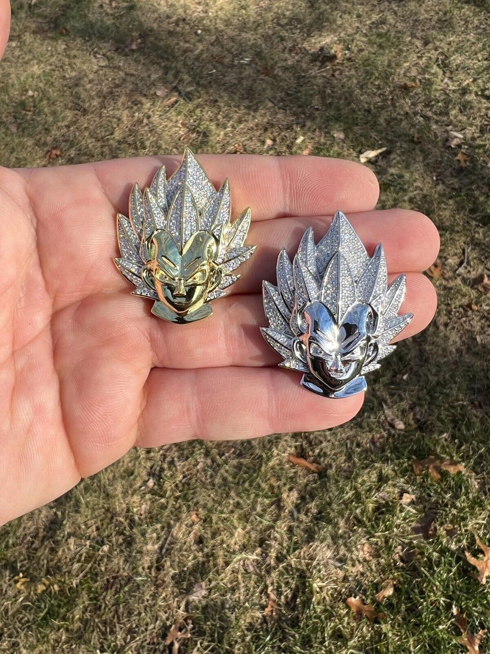 MOISSANITE Real Silver / Gold Plated Iced Goku Super Saiyan Dragon Ball Necklace 19 MOISSANITE Real Silver / Gold Plated Iced Goku Super Saiyan Dragon Ball Necklace - Image 17