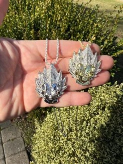 MOISSANITE Real Silver / Gold Plated Iced Goku Super Saiyan Dragon Ball Necklace 28 MOISSANITE Real Silver / Gold Plated Iced Goku Super Saiyan Dragon Ball Necklace -Harlem Bling Shop harlembling moissanite real silver gold plated iced goku super saiyan dragon ball necklace 68670.1674149420