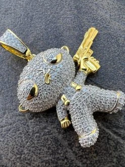 MOISSANITE Real Silver / Gold Stewie Griffin Family Guy Necklace Diamond Test ✅ 26 MOISSANITE Real Silver / Gold Stewie Griffin Family Guy Necklace Diamond Test ✅ -Harlem Bling Shop harlembling moissanite real silver gold stewie griffin family guy necklace diamond test 90637.1674062966