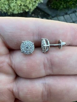 Moissanite Real Silver Hip Hop 8mm Earrings Round Cluster Stud Pass Diamond Test 20 Moissanite Real Silver Hip Hop 8mm Earrings Round Cluster Stud Pass Diamond Test -Harlem Bling Shop harlembling moissanite real silver hip hop 8mm earrings round cluster stud pass diamond test 12670.1664361828