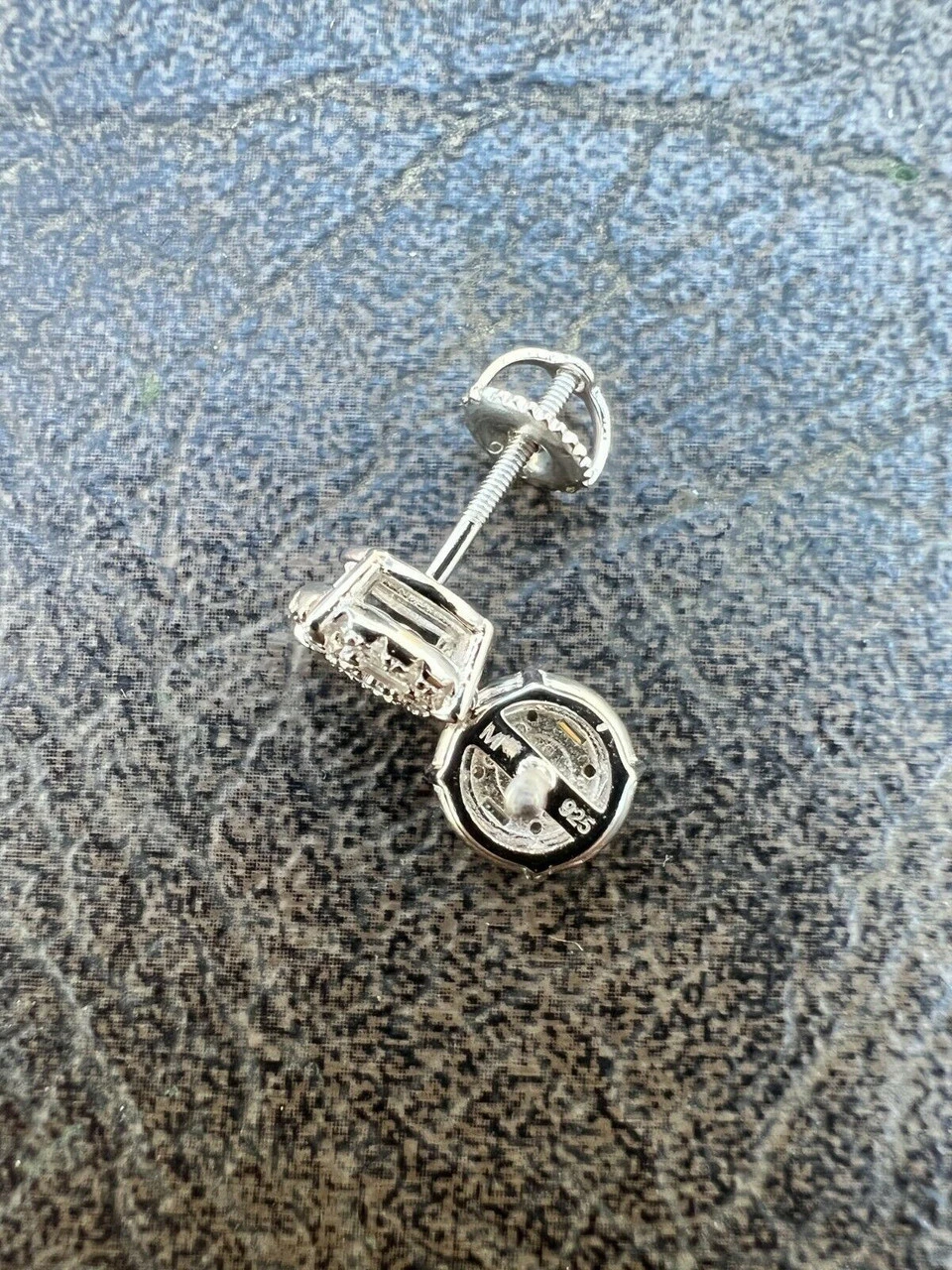 Moissanite Real Silver Hip Hop 8mm Earrings Round Cluster Stud Pass Diamond Test 13 Moissanite Real Silver Hip Hop 8mm Earrings Round Cluster Stud Pass Diamond Test - Image 11