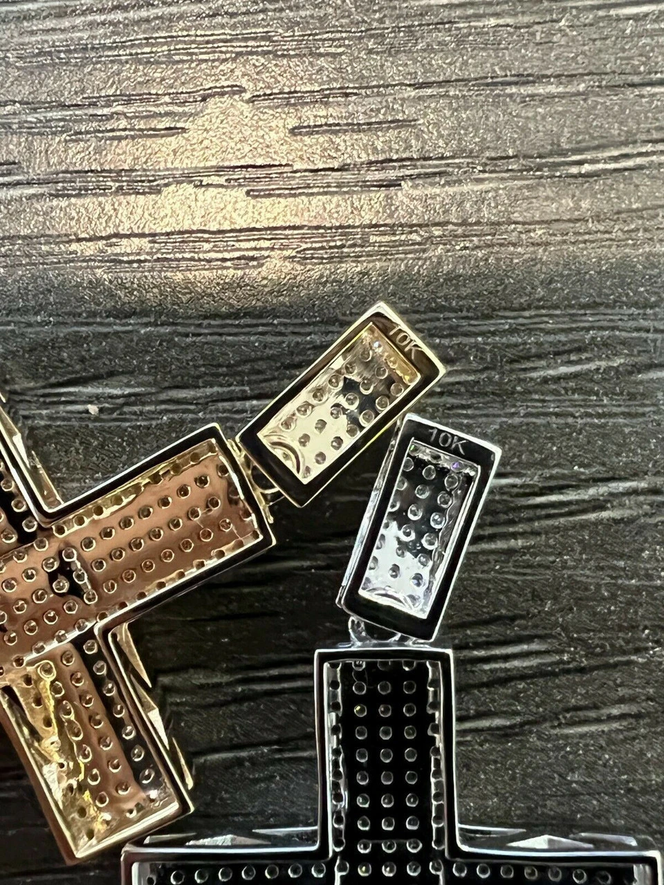 MOISSANITE Real Solid 10k Gold Cross Pendant Iced Pass Diamond Tester Hip Hop 5 MOISSANITE Real Solid 10k Gold Cross Pendant Iced Pass Diamond Tester Hip Hop - Image 3