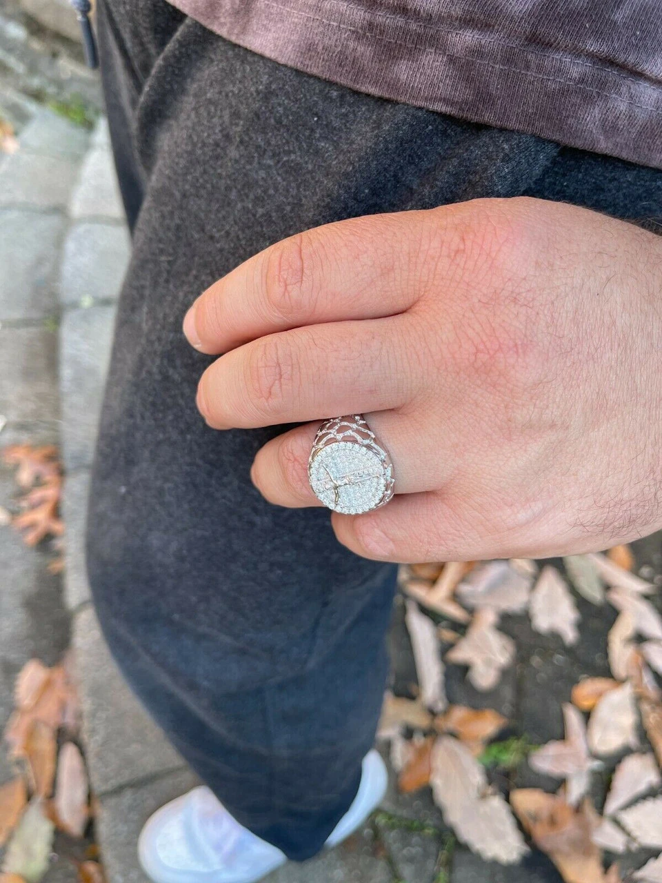 Moissanite Ring Jesus On Cross Real 925 Silver Hip Hop Iced Pass Diamond Tester 8 Moissanite Ring Jesus On Cross Real 925 Silver Hip Hop Iced Pass Diamond Tester - Image 6