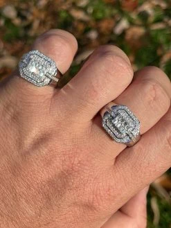 MOISSANITE Ring Real 925 Silver Iced Baguette Pinky Hip Hop Passes Diamond Test 15 MOISSANITE Ring Real 925 Silver Iced Baguette Pinky Hip Hop Passes Diamond Test -Harlem Bling Shop harlembling moissanite ring real 925 silver iced baguette pinky hip hop passes diamond test 22426.1664362444