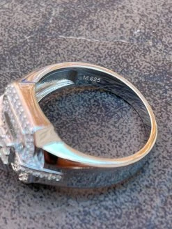 MOISSANITE Ring Real 925 Silver Iced Baguette Pinky Hip Hop Passes Diamond Test 24 MOISSANITE Ring Real 925 Silver Iced Baguette Pinky Hip Hop Passes Diamond Test -Harlem Bling Shop harlembling moissanite ring real 925 silver iced baguette pinky hip hop passes diamond test 56591.1664360110