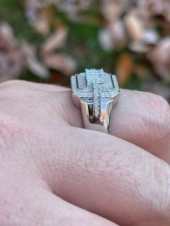 MOISSANITE Ring Real 925 Silver Iced Baguette Pinky Hip Hop Passes Diamond Test 17 MOISSANITE Ring Real 925 Silver Iced Baguette Pinky Hip Hop Passes Diamond Test -Harlem Bling Shop harlembling moissanite ring real 925 silver iced baguette pinky hip hop passes diamond test 81439.1664356673