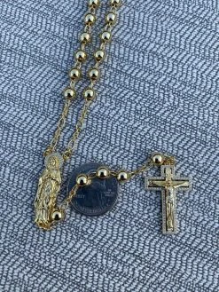 MOISSANITE Rosary Beads Necklace 14k Gold Vermeil 925 Silver Rosario Jesus 30" 23 MOISSANITE Rosary Beads Necklace 14k Gold Vermeil 925 Silver Rosario Jesus 30" -Harlem Bling Shop harlembling moissanite rosary beads necklace 14k gold vermeil 925 silver rosario jesus 30 08476.1664381548