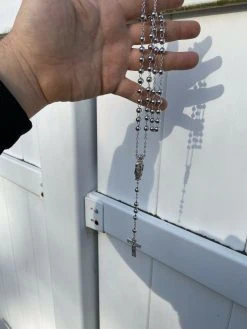 MOISSANITE Rosary Beads Necklace Real 925 Sterling Silver Rosario Jesus 30" 6mm 23 MOISSANITE Rosary Beads Necklace Real 925 Sterling Silver Rosario Jesus 30" 6mm -Harlem Bling Shop harlembling moissanite rosary beads necklace real 925 sterling silver rosario jesus 30 6mm 49861.1664391086