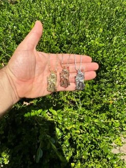 MOISSANITE Santa Muerte Grim Reaper Pendant Skull & AK47 Gun 925 Silver Necklace -Harlem Bling Shop harlembling moissanite santa muerte grim reaper pendant skull and ak47 gun 925 silver necklace 38320.1688771785