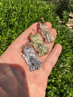 MOISSANITE Santa Muerte Grim Reaper Pendant Skull & AK47 Gun 925 Silver Necklace -Harlem Bling Shop harlembling moissanite santa muerte grim reaper pendant skull and ak47 gun 925 silver necklace 65399.1688771720