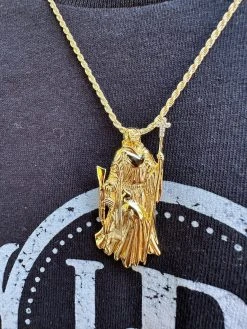 MOISSANITE Santa Muerte Grim Reaper Pendant Skull & AK47 Gun 925 Silver Necklace -Harlem Bling Shop harlembling moissanite santa muerte grim reaper pendant skull and ak47 gun 925 silver necklace 97035.1688771936