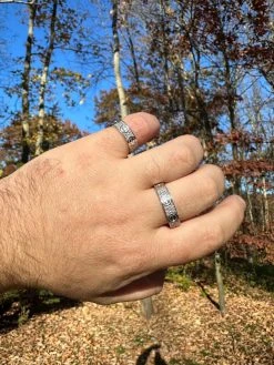 Moissanite "Screw" Eternity Band Wedding Love Ring Real Iced 925 Silver 5mm -Harlem Bling Shop harlembling moissanite screw eternity band wedding love ring real iced 925 silver 5mm 13659.1700020719