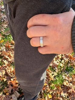 Moissanite "Screw" Eternity Band Wedding Love Ring Real Iced 925 Silver 5mm -Harlem Bling Shop harlembling moissanite screw eternity band wedding love ring real iced 925 silver 5mm 54184.1700020748