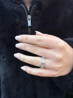 Moissanite "Screw" Eternity Band Wedding Love Ring Real Iced 925 Silver 5mm -Harlem Bling Shop harlembling moissanite screw eternity band wedding love ring real iced 925 silver 5mm 64609.1700020754