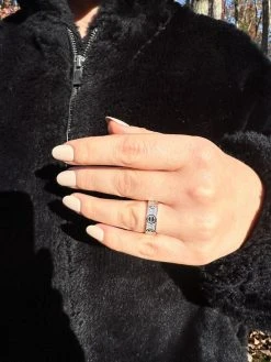 Moissanite "Screw" Eternity Band Wedding Love Ring Real Iced 925 Silver 5mm -Harlem Bling Shop harlembling moissanite screw eternity band wedding love ring real iced 925 silver 5mm 71363.1700020712