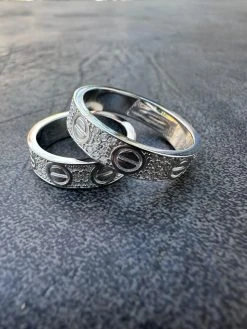 Moissanite "Screw" Eternity Band Wedding Love Ring Real Iced 925 Silver 5mm -Harlem Bling Shop harlembling moissanite screw eternity band wedding love ring real iced 925 silver 5mm 73136.1700020727