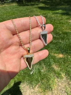 MOISSANITE Shark Tooth Iced Pendant 925 Silver / Gold Plated Hip Hop Necklace 41 MOISSANITE Shark Tooth Iced Pendant 925 Silver / Gold Plated Hip Hop Necklace -Harlem Bling Shop harlembling moissanite shark tooth iced pendant 925 silver gold plated hip hop necklace 75964.1685655741