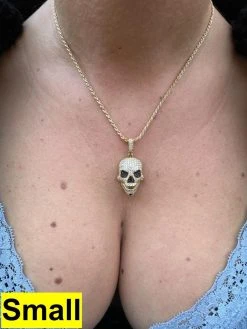 MOISSANITE Skull Iced Fully 3D Hip Hop Pendant Necklace 14k Gold Over 925 Silver 26 MOISSANITE Skull Iced Fully 3D Hip Hop Pendant Necklace 14k Gold Over 925 Silver -Harlem Bling Shop harlembling moissanite skull iced fully 3d hip hop pendant necklace 14k gold over 925 silver 23709.1700280259