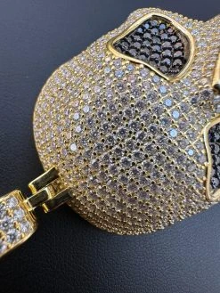 MOISSANITE Skull Iced Fully 3D Hip Hop Pendant Necklace 14k Gold Over 925 Silver 37 MOISSANITE Skull Iced Fully 3D Hip Hop Pendant Necklace 14k Gold Over 925 Silver -Harlem Bling Shop harlembling moissanite skull iced fully 3d hip hop pendant necklace 14k gold over 925 silver 30811.1700280304