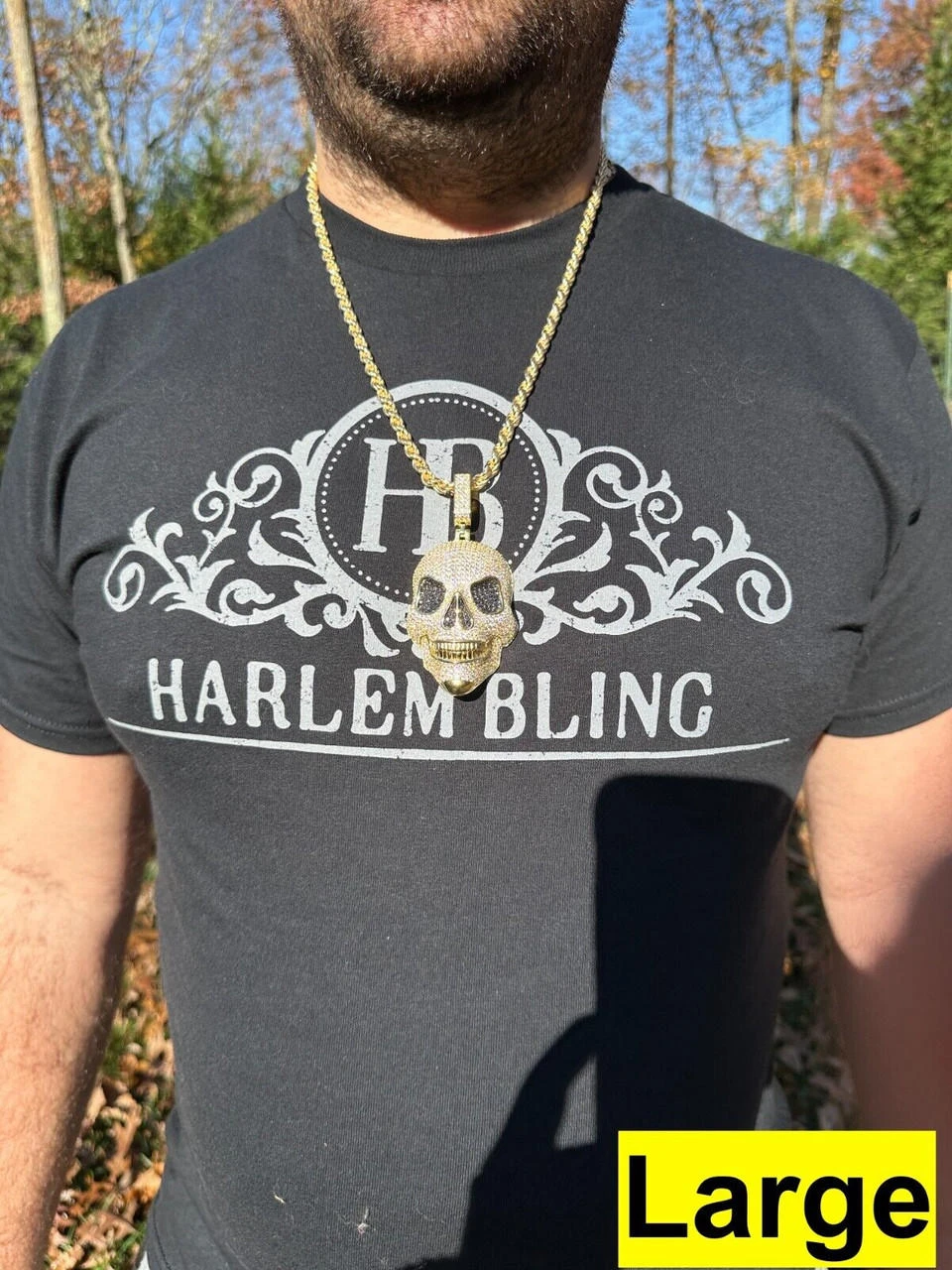 MOISSANITE Skull Iced Fully 3D Hip Hop Pendant Necklace 14k Gold Over 925 Silver 16 MOISSANITE Skull Iced Fully 3D Hip Hop Pendant Necklace 14k Gold Over 925 Silver - Image 14