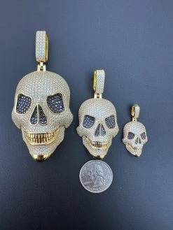 MOISSANITE Skull Iced Fully 3D Hip Hop Pendant Necklace 14k Gold Over 925 Silver 36 MOISSANITE Skull Iced Fully 3D Hip Hop Pendant Necklace 14k Gold Over 925 Silver -Harlem Bling Shop harlembling moissanite skull iced fully 3d hip hop pendant necklace 14k gold over 925 silver 46739.1700280327