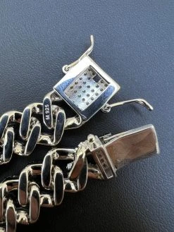 MOISSANITE Solid 925 Silver Mens 15mm Figarucci Gucci Link Prong Cuban Bracelet 25 MOISSANITE Solid 925 Silver Mens 15mm Figarucci Gucci Link Prong Cuban Bracelet -Harlem Bling Shop harlembling moissanite solid 925 silver mens 15mm figarucci gucci link prong cuban bracelet 08281.1665671393