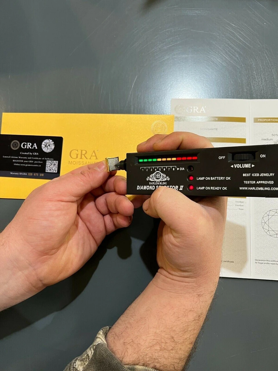 Moissanite Square Kite Earrings Passes Diamond Tester 4mm-18mm 14k Gold Vermeil 8 Moissanite Square Kite Earrings Passes Diamond Tester 4mm-18mm 14k Gold Vermeil - Image 6