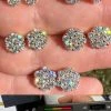 Moissanite Studs Iced Cluster Flower Set Earrings Real 14k Gold Over 925 Silver 1 Moissanite Studs Iced Cluster Flower Set Earrings Real 14k Gold Over 925 Silver -Harlem Bling Shop harlembling moissanite studs iced cluster flower set earrings real 14k gold over 925 silver 54542.1697510688