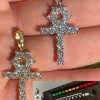 MOISSANITE Tennis Ankh Cross Pendant Iced Necklace Gold / Silver Diamond Test ✅ 1 MOISSANITE Tennis Ankh Cross Pendant Iced Necklace Gold / Silver Diamond Test ✅ -Harlem Bling Shop harlembling moissanite tennis ankh cross pendant iced necklace gold silver diamond test 80391.1664396433