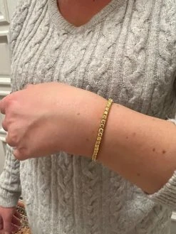 MOISSANITE Tennis Bracelet 14k Gold Plated 925 Silver Yellow Canary 3mm 6"-8.5" -Harlem Bling Shop harlembling moissanite tennis bracelet 14k gold plated 925 silver yellow canary 3mm 6 8.5 28126.1671726319