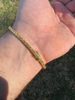 MOISSANITE Tennis Bracelet 14k Gold Plated 925 Silver Yellow Canary 3mm 6"-8.5" -Harlem Bling Shop harlembling moissanite tennis bracelet 14k gold plated 925 silver yellow canary 3mm 6 8.5 56226.1671726309