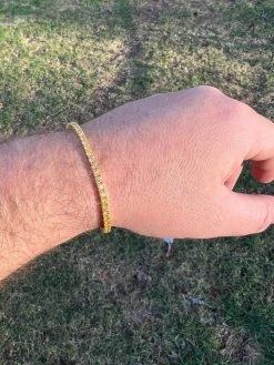 MOISSANITE Tennis Bracelet 14k Gold Plated 925 Silver Yellow Canary 3mm 6"-8.5" -Harlem Bling Shop harlembling moissanite tennis bracelet 14k gold plated 925 silver yellow canary 3mm 6 8.5 95769.1671726322