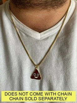 Poop Emoji Solid 925 Sterling Silver 14k Gold Plated 1" Pendant For Necklace 15 Poop Emoji Solid 925 Sterling Silver 14k Gold Plated 1" Pendant For Necklace -Harlem Bling Shop harlembling poop emoji solid 925 sterling silver 14k gold plated 1 pendant for necklace 17113.1664400351