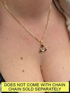 Poop Emoji Solid 925 Sterling Silver 14k Gold Plated 1" Pendant For Necklace 16 Poop Emoji Solid 925 Sterling Silver 14k Gold Plated 1" Pendant For Necklace -Harlem Bling Shop harlembling poop emoji solid 925 sterling silver 14k gold plated 1 pendant for necklace 46441.1664371761