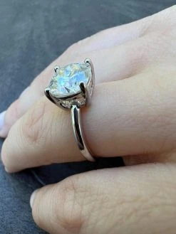 Real 1-3ct Real Moissanite Engagement Promise Ring Square Cushion Cut 925 Silver 19 Real 1-3ct Real Moissanite Engagement Promise Ring Square Cushion Cut 925 Silver -Harlem Bling Shop harlembling real 1 3ct real moissanite engagement promise ring square cushion cut 925 silver 60101.1665755642