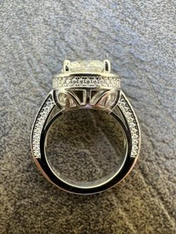 Real 1.7ct-4.7ct MOISSANITE Halo Engagement Promise Ring 925 Silver Diamond Test -Harlem Bling Shop harlembling real 1.7ct 4.7ct moissanite halo engagement promise ring 925 silver diamond test 75183.1664543897