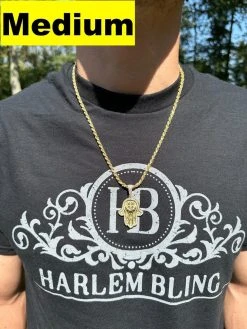 Real 14k Gold & 925 Sterling Silver Hamsa Evil Eye Hand Iced MOISSANITE Pendant -Harlem Bling Shop harlembling real 14k gold and 925 sterling silver hamsa evil eye hand iced moissanite pendant 83269.1694222467