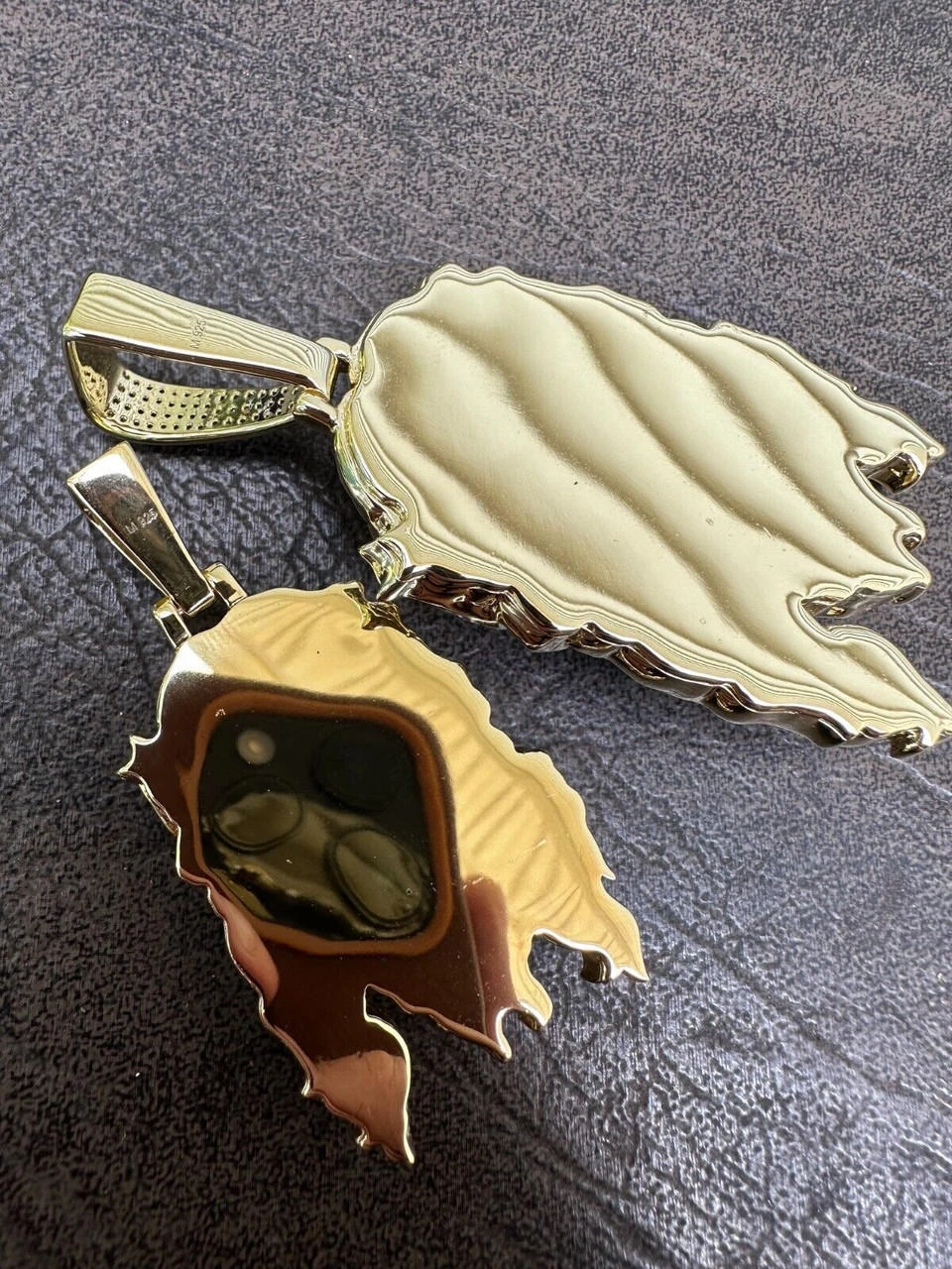 Real 14k Gold Vermeil 925 Silver Fully Iced Hip Hop Jesus Piece Pendant Necklace 6 Real 14k Gold Vermeil 925 Silver Fully Iced Hip Hop Jesus Piece Pendant Necklace - Image 4