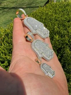 Real 14k Gold Vermeil 925 Silver God's Hand Hamsa Iced Diamond Pendant Necklace 15 Real 14k Gold Vermeil 925 Silver God's Hand Hamsa Iced Diamond Pendant Necklace -Harlem Bling Shop harlembling real 14k gold vermeil 925 silver gods hand hamsa iced diamond pendant necklace 70866.1664360573