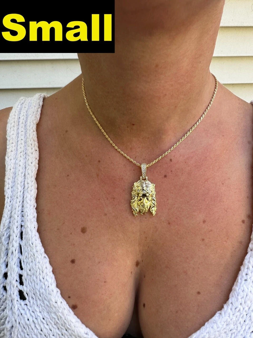 Real 14k Gold Vermeil 925 Silver MOISSANITE Jesus Piece Iced Pendant Necklace 13 Real 14k Gold Vermeil 925 Silver MOISSANITE Jesus Piece Iced Pendant Necklace - Image 11