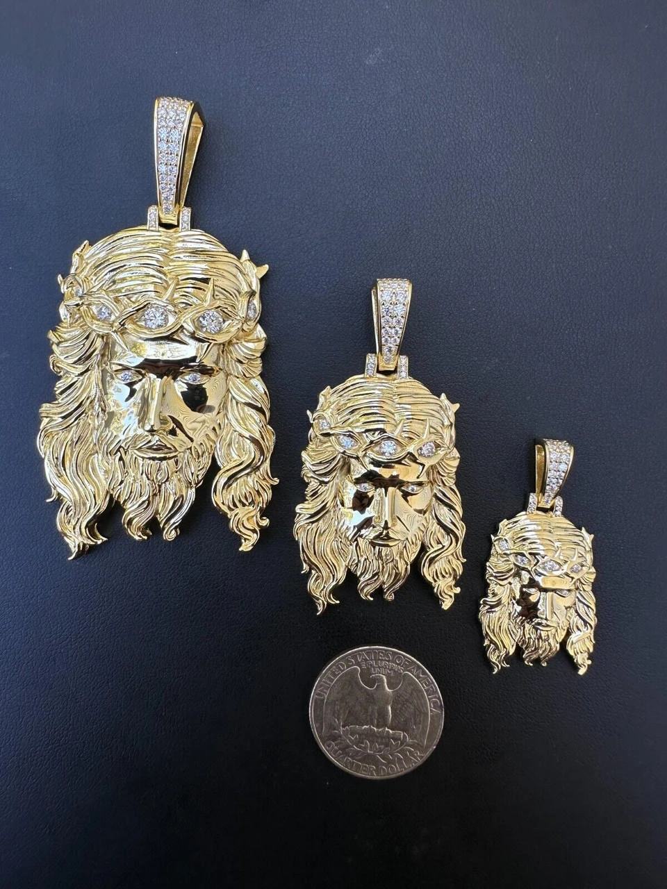 Real 14k Gold Vermeil 925 Silver MOISSANITE Jesus Piece Iced Pendant Necklace 17 Real 14k Gold Vermeil 925 Silver MOISSANITE Jesus Piece Iced Pendant Necklace - Image 15