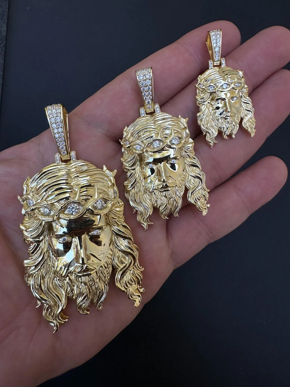 Real 14k Gold Vermeil 925 Silver MOISSANITE Jesus Piece Iced Pendant Necklace 19 Real 14k Gold Vermeil 925 Silver MOISSANITE Jesus Piece Iced Pendant Necklace - Image 17