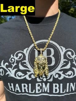 Real 14k Gold Vermeil 925 Silver MOISSANITE Jesus Piece Iced Pendant Necklace 25 Real 14k Gold Vermeil 925 Silver MOISSANITE Jesus Piece Iced Pendant Necklace -Harlem Bling Shop harlembling real 14k gold vermeil 925 silver moissanite jesus piece iced pendant necklace 87158.1694828209