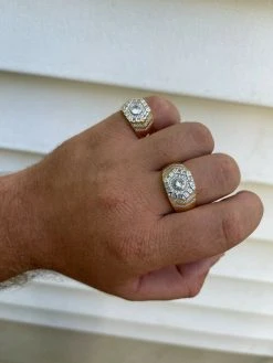 Real 14k Gold Vermeil 925 Silver Out Iced Diamond Hip Hop Solitaire Ring Men's 21 Real 14k Gold Vermeil 925 Silver Out Iced Diamond Hip Hop Solitaire Ring Men's -Harlem Bling Shop harlembling real 14k gold vermeil 925 silver out iced diamond hip hop solitaire ring mens 25985.1664393537