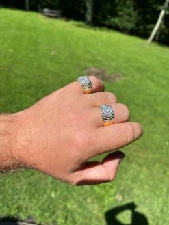 Real 14k Gold Vermeil 925 Silver Out Iced Diamond Hip Hop Solitaire Ring Men's 20 Real 14k Gold Vermeil 925 Silver Out Iced Diamond Hip Hop Solitaire Ring Men's -Harlem Bling Shop harlembling real 14k gold vermeil 925 silver out iced diamond hip hop solitaire ring mens 31565.1664392279