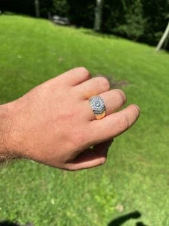 Real 14k Gold Vermeil 925 Silver Out Iced Diamond Hip Hop Solitaire Ring Men's 19 Real 14k Gold Vermeil 925 Silver Out Iced Diamond Hip Hop Solitaire Ring Men's -Harlem Bling Shop harlembling real 14k gold vermeil 925 silver out iced diamond hip hop solitaire ring mens 85505.1664372159